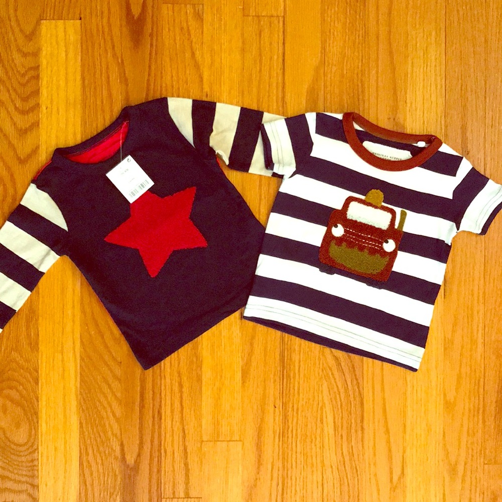 NWT Set of 2 NEXT Baby Boy Tee's. Size 3-6 months